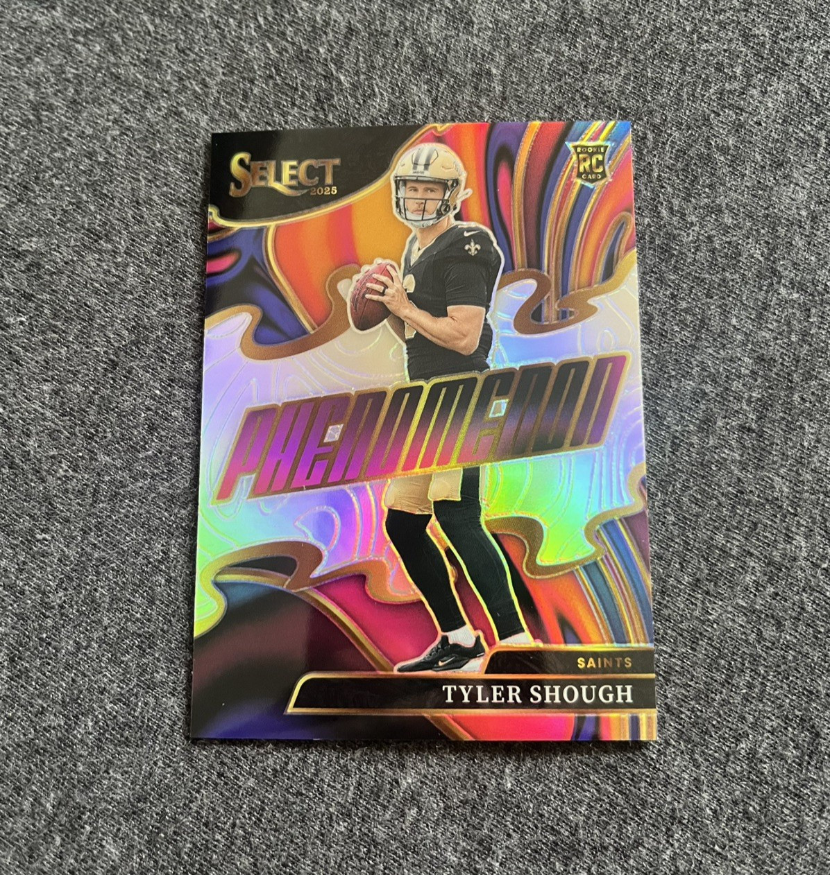 2025 Panini Select - Phenomenon Tyler Shough #20 Silver Prizm (RC) Saints NFL