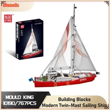 Twin-Mast Sailing Ship Building Block 10190 STEM Model Kit Creative Gift for Kid