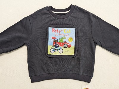 Pullover für Jungen in Größe 110 mit Cartoonmotiv, Neu, dunkelgrau