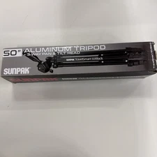 Sunpak - TravelSmart 50” Aluminum 3-Way Pan & Tilt Head Tripod