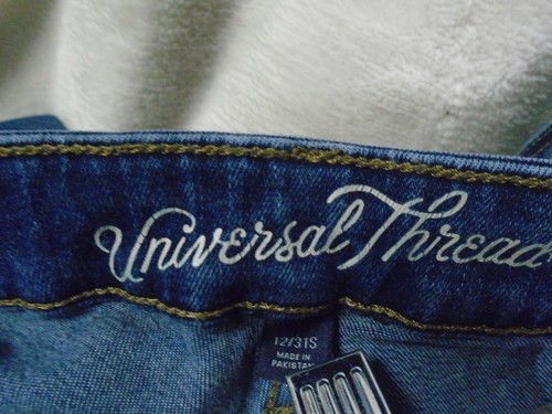 Universal Thread Curvy Skinny Blue Denim Jeans Sz 12 - Picture 10 of 10