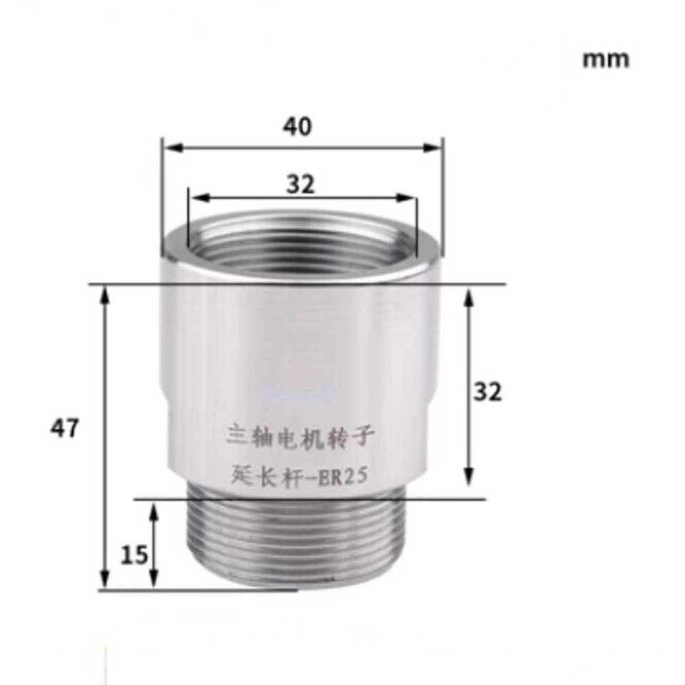Threaded Chuck Adapter for ER11 ER16 ER20 ER25 ER32 Collet Chuck