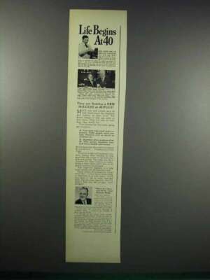 1938 Fleischmann's Yeast Ad - Life at 40