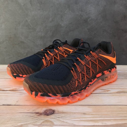 *Nuevo* Nike Air Max 2015 Premium Negro/Naranja Total Para Hombre Talla 9, Talla 11.5 ¡RARO! - Imagen 20 de 36