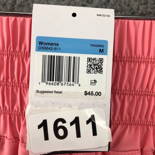 Nike Dri-Fit High Waisted Athletic Shorts Pink DX6642 611 Women's Size M - Picture 9 of 9