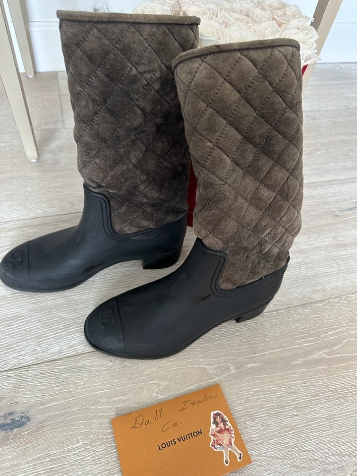 chanel rain boots 39 - Image 2 of 4