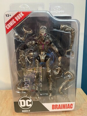 McFarlane DC Direct BRAINIAC Figure w/ Comic Book MIB