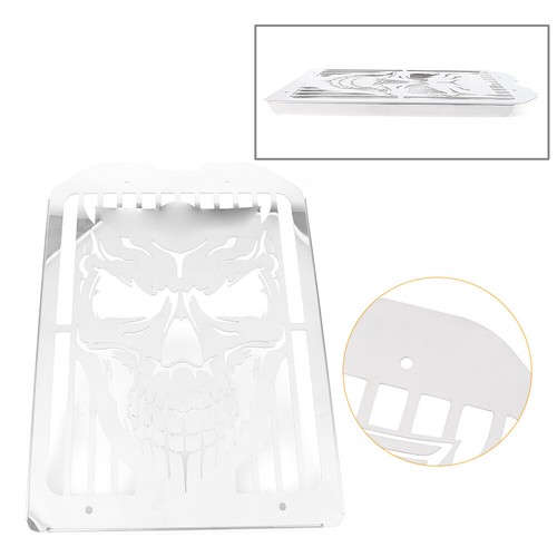 Skull Polished Radiator Grille for Kawasaki Vulcan VN1500 VN1600 Meanstreak New