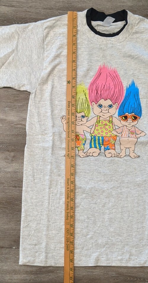 Troll トロール 80’s 90’s vintage tee Vintage 80s 90s Made in USA Treasure Trolls Cartoon T Shirt