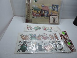 plaid Iron on transfer with 3 smaller transfers from trans easy 1995 made in USA