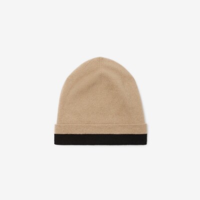 Burberry Intarsia Winter Hat Beanie Skull Cap Toque Burberry Beige Intarsia Beanie Burberry main image 4