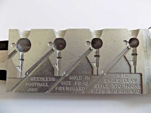 DO-IT WEEDLESS FOTTBALL JIG MOLD - 1/4, 3/8, 1/2 & 3/4 oz. - FBW-4-AF - T4 - Picture 6 of 6