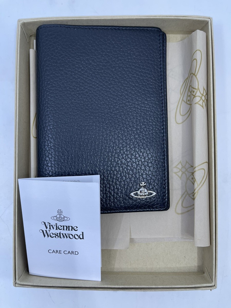 小物 VivienneWestwood Wallet Vivienne Westwood Unisex Wallet Leather Black Silver 5.5