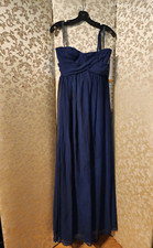 Bill Levkoff NWT Navy Blue Formal Prom MOG MOB Strapless Long Dress Size 14