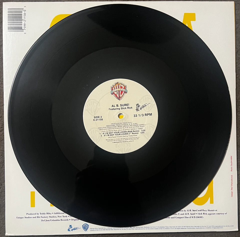 Gebraucht Al B.Sicher If I 'M Not Your Lover - EP Warner 0-21158 (1988) (12 " - Bild 4 von 4