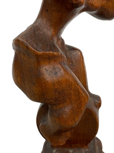 Chaim Gross, Ballerina on Unicycle, Hand-Carved Wood Sculpture, Ca. 1940s - Picture 4 of 12
