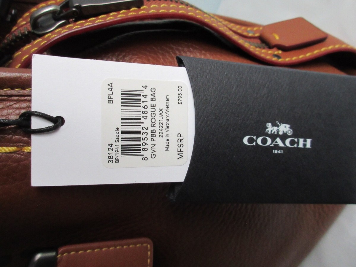 ユウ Coach 1941 Rogue 30 handbag, tan glovetanned leather | eBay