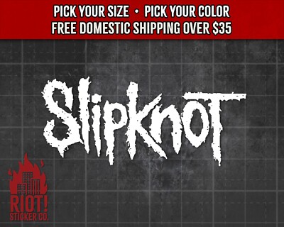 Slipknot Zwart Logo Wit Border Band Logo Sleutelhanger