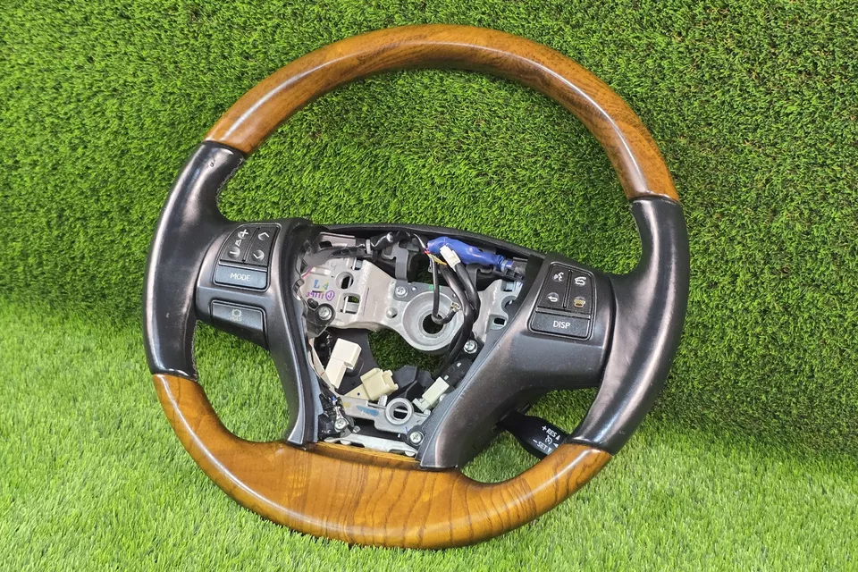 Volante de cuero genuino Lexus LS460 LS460L 2013-2017 madera OEM usado Foto 2 de 4