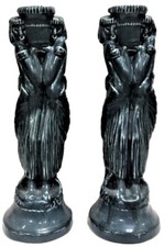 Art Deco Pair of Ceramic Candle Holders by Roockwood Pottery, c. 1930