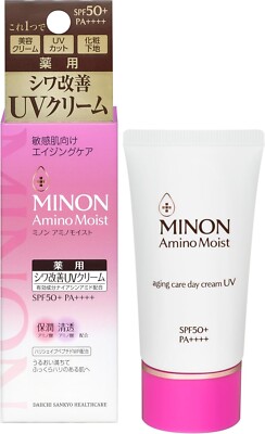 Daiichisankyo Minon Amino Moist Aging Care Day Cream UV 30g for Makeup Base