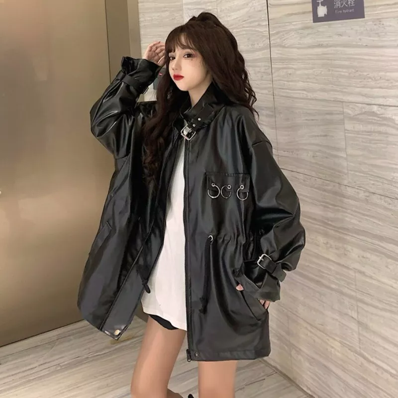 Cheap 2021 Winter Long Puffer Jacket Coats Korean Fashion Loose