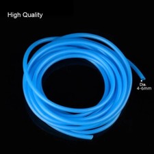 Aquarium Silicon Oxygen Pump Hose 4 6mm 1m Blue Air Bubble Stone Fish Tank Pond
