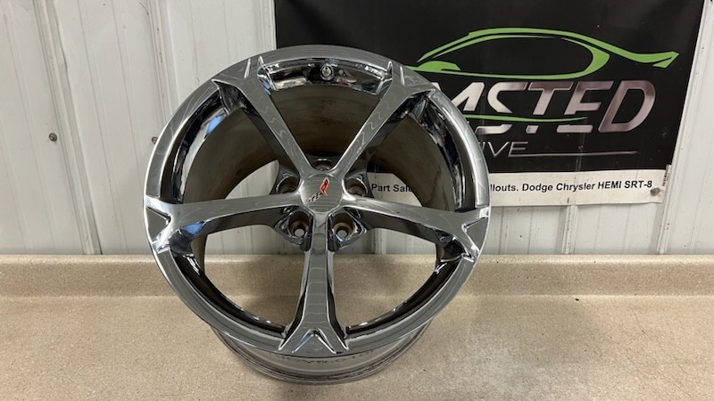 Corvette C6 Grand Sport Chrome OEM GM Factory Rear Wheel 19x12 