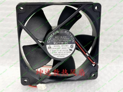 1 PCS  COMAIR ROTRON Fan MC24B3  DC24V 0.28A 6.7W 12032 12CM 2-Pin, cooling fan