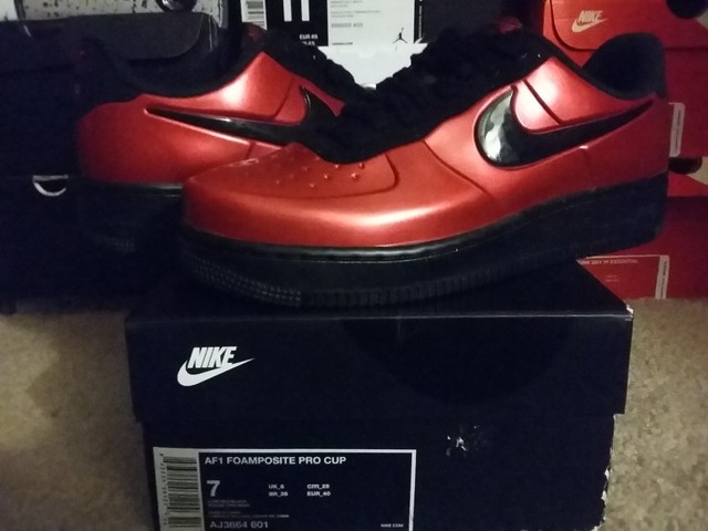 nike air force 1 foamposite pro cup red