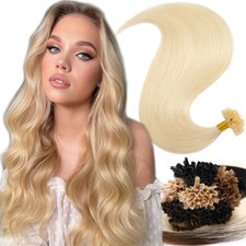 1g Hair Extensions Pre Bonded U Tip Nail Hair Keratin 100 Real Remy Human Hair