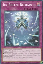 YUGIOH CARD  1 X ICY BREEZE REFRAIN BLVO-EN072 1ST EDITION