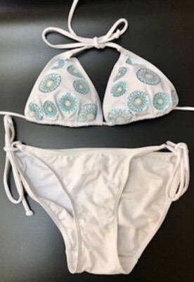Apollo 2 Piece Bikini Swimwear. Size L. Stunning Turquoise Blue