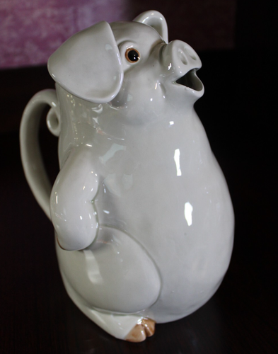 Porky Pitcher Pig Vintage Fitz and Floyd 1977 9" - Picture 2 of 6