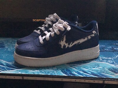 nike air force 1 blue camo