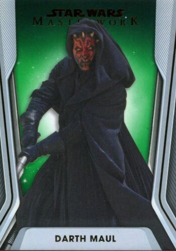 Star Wars Masterwork 2021 Green [99] Base Card #28 Darth Maul - Picture 1 of 1