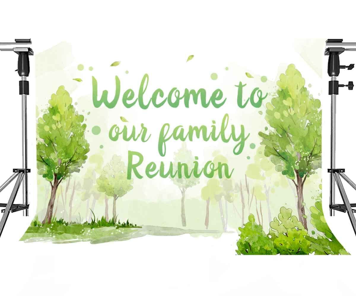 Family Reunion Backdrop Design Template