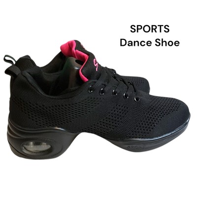 Jazz Sneakers Hip Hop Dance Women's SZ 36/US 6 Mesh Split Sole Shoes Sport-New