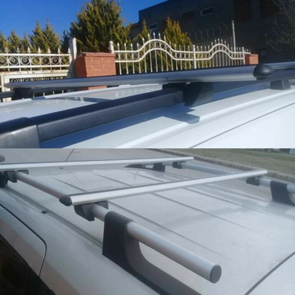 for Mazda Tribute 2001 2006 Roof Racks Cross Bars Luggage Carrier Silver - Image 4 of 4