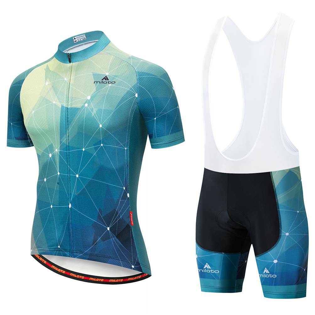 Set maglia e pantaloni da ciclismo Miloto uomo foto 2