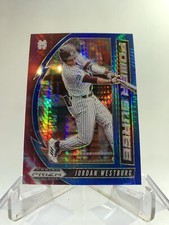 Jordan Westburg 2020 Prizm Baseball Draft Picks Power Surge Blue Pulsar Parallel