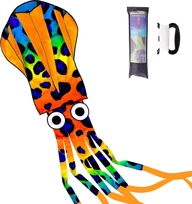 JEKOSEN 2022 Octopus Squid Huge Kite Total 24 Inches for Kids and Adults Easy 