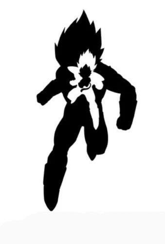 DBZ Super Saiyan Vegeta Evo Decal Window Car Laptop tumbler Wall