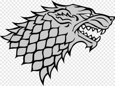 Game of Thrones Sticker House Stark Direwolf Dog, Vinyl Die Cut Sticker