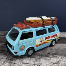 Vintage Star Toys Plastic Friction Volkswagen VW Van Bus Surf Hawaii