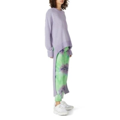 MSGM Rent The Runway Tie Dye Jeans in Lime/Lilac