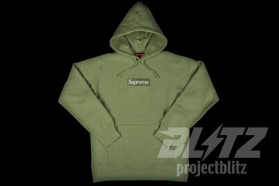 FW16 SUPREME BOX LOGO HOODED SWEATSHIRT HOODIE SAGE OLIVE FW16 SUPREME BOX LOGO HOODED SWEATSHIRT HOODIE SAGE OLIVE