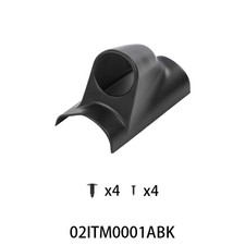 Universal Single Pillar Gauge Pod Holder Mount 2-116 52mm Black