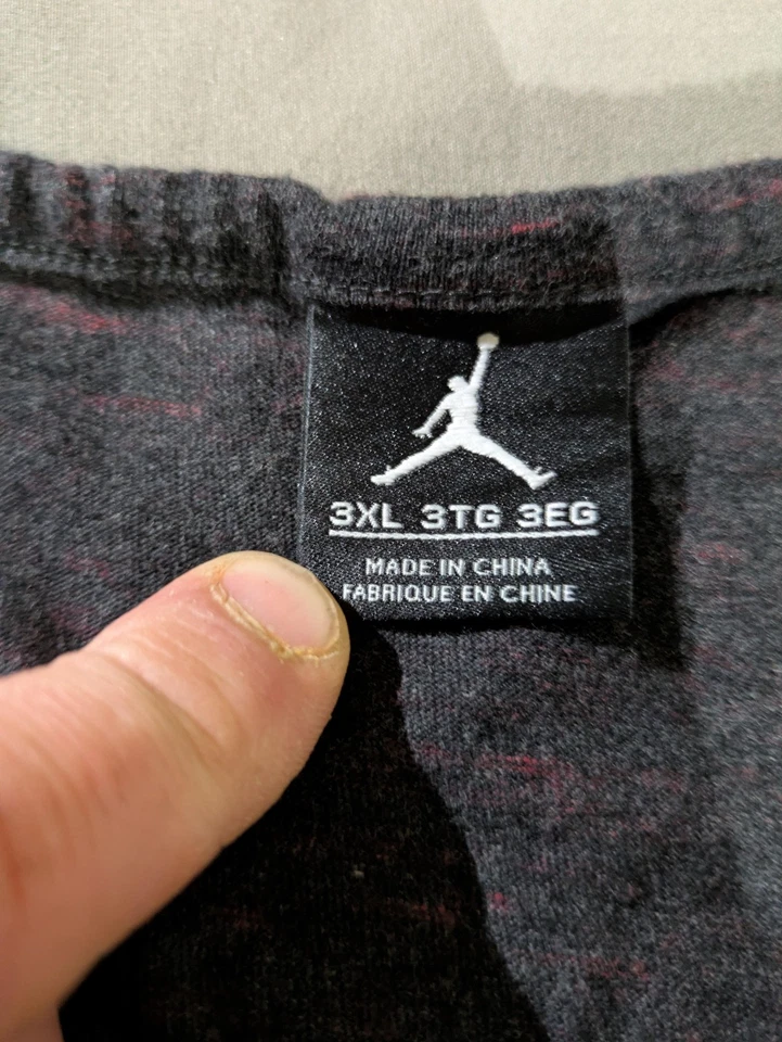Jordan 无袖衬衫男式 3XL 灰色红色背心 Jumpman 标志耐克运动 — 第 2/4 张图片