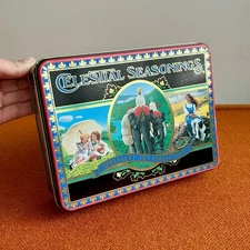Vintage 1989 Celestial Seasonings Specialty Tea Collection Tin Boulder CO/READ